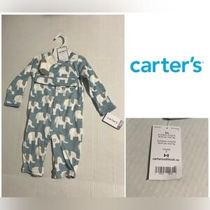 🆕CARTER’S - 3M - NWT - INFANT BOYS 3PC BLUE ELEPHANT SET